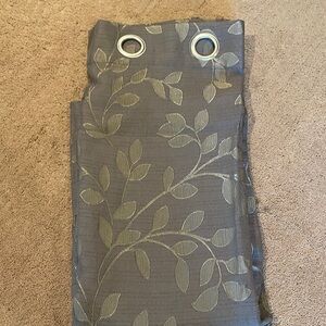 jcpenney brown/taupe Grommet Leaf Pattern Curtain Panel